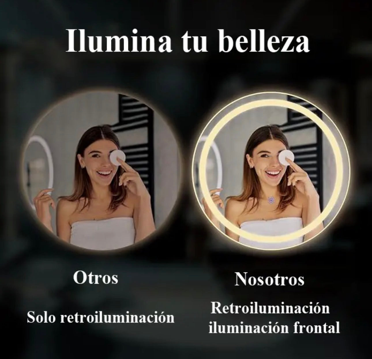 Espejo led 60 cm