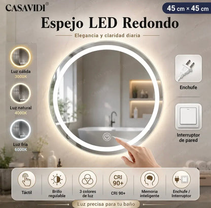Espejo luz led