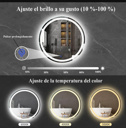 Espejo led 60 cm