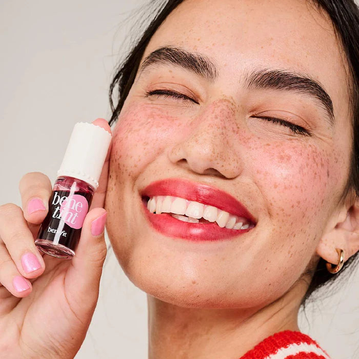 Benefit Cosmetics 
Benetint Liquid Lip + Cheek Blush Stain