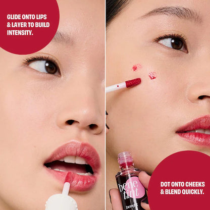 Benefit Cosmetics 
Benetint Liquid Lip + Cheek Blush Stain