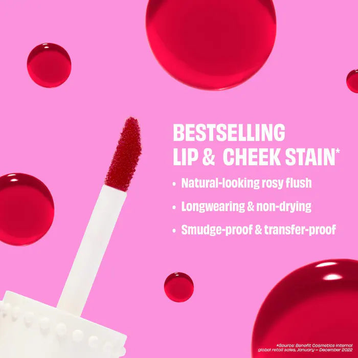 Benefit Cosmetics 
Benetint Liquid Lip + Cheek Blush Stain