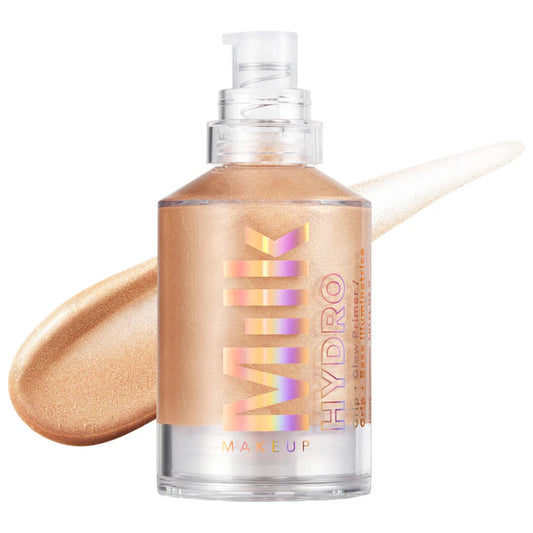 MILK MAKEUP 
Hydro Grip + Glow Illuminating Primer with Light-Reflecting Pearls