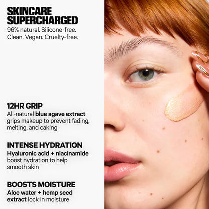 MILK MAKEUP 
Hydro Grip + Glow Illuminating Primer with Light-Reflecting Pearls