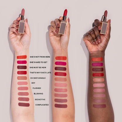 PATRICK TA 
Major Headlines Matte Suede Lipstick
