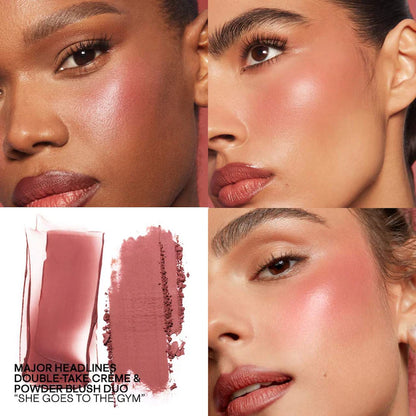 PATRICK TA 
Major Headlines Double-Take Crème & Powder Blush Duo