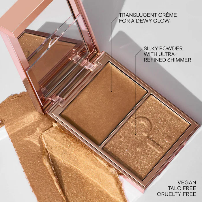PATRICK TA 
Major Glow Creme & Powder Light Reflecting Translucent Highlighter Duo