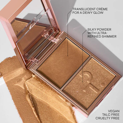 PATRICK TA 
Major Glow Creme & Powder Light Reflecting Translucent Highlighter Duo