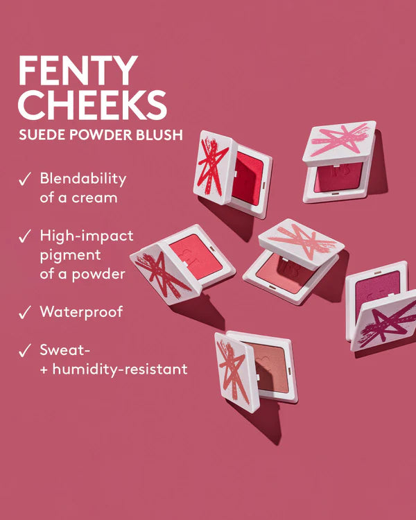 FENTY BEAUTY

Fenty Cheeks Suede Powder Blush (Rubor Para Mejillas)