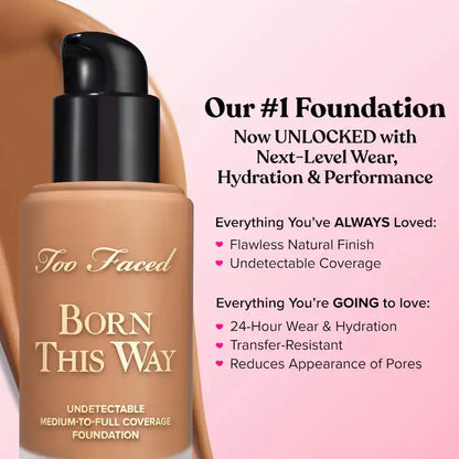 Too Faced 
Born This Way Undetectable Medium-To-Full Coverage Foundation