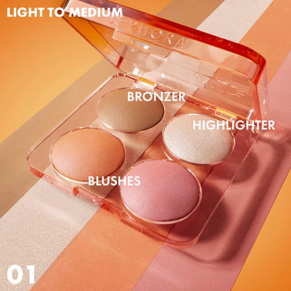 SEPHORA COLLECTION 
Colorful Face Bronzer, Blush & Highlighter Palette
