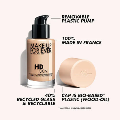 MAKE UP FOR EVER 
HD Skin Long-Lasting Waterproof Natural Matte Foundation